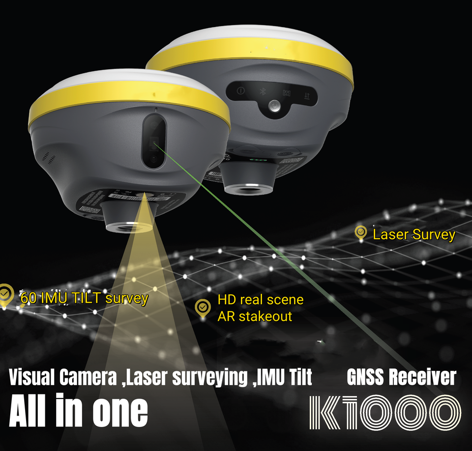 Laser Survey RTK GPS TIlt Survey Kepler GPS RTK Receiver K1000 Dual ...