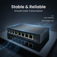 Switch Gigabit Web Managed 8-Port yang Dapat Disesuaikan, Switch Ethernet Pintar untuk Bisnis Kecil, Kantor, dan Jaringan CCTV