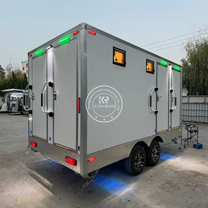 Remorque de toilettes portables avec douche pour événements en plein air, remorque de salle de bain mobile à vendre, remorque de toilettes portables personnalisée - Product Image 3