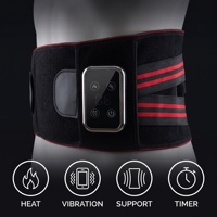 Ceinture de massage lombaire à LED rouge OEM d'usine avec vibration, chauffage et compresse chaude pour soulager les douleurs lombaires et dorsales