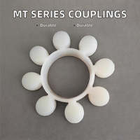 Accouplements d'arbre en aluminium flexible MT en polyuréthane blanc personnalisé OEM Accouplement élastique en MT7-MT8 de fleur de prunier Excellente impression