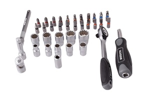 Conjunto de mini chave de catraca mecânica, alta qualidade, 38 peças, porta-ferramentas para reparo de bicicleta, material s2 - Product Image 3