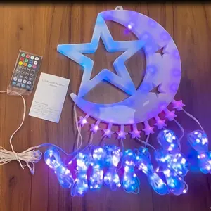 Wasserdichte Weihnachtslichter mit Sternstring-Lichtern RGB Farbwechsel Timer fünf-Spitzen-Wasserfall-Lichter für draußen