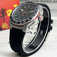 Jam Tangan Olahraga Pria Terbaru 2025 Model VK63 Casing Akrilik Ramah Lingkungan Tahan Air 5Bar Quartz Bercahaya Tanpa Angka Tali Silikon