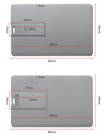 Clé USB Carte de Crédit Musicale 2 Go 8 Go 16 Go 32 Go 64 Go avec Impression de Logo Coloré