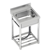 Évier de jardin autoportant intégré en acier inoxydable, évier portable extérieur pour buanderie, salle de bain, cuisine de ferme