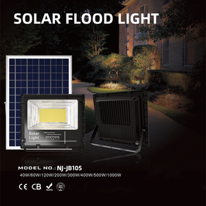 Projecteur solaire LED haute luminosité avec télécommande, en aluminium, étanche IP65 pour extérieur, 100W 200W 300W 400W 500W 1000W NJ-JB - Product Image 2