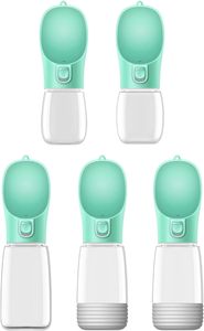 Bouteille d'eau de voyage pour chien de 380 ml, ronde, sûre, portable, en plastique, anti-fuite, lavable, durable, pour une utilisation en extérieur, pour chat et chien - Product Image 3