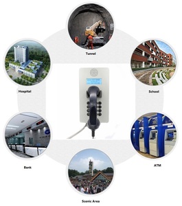 Système <span class=keywords><strong>téléphonique</strong></span> VoIP/analogue mural KNTECH KNZD-05 LCD anti-vandalisme en acier laminé à froid pour prisons et centres de détention - Product Image 4