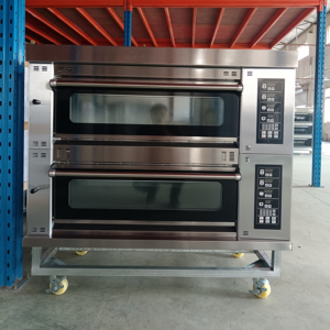 Four à <span class=keywords><strong>pizza</strong></span>/pâtisserie double niveau pour comptoir avec deux chambres indépendantes - 3200W, fours à <span class=keywords><strong>pizza</strong></span> au bois à vendre - Product Image 1