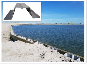 Z402 PVC damwandplaten, PVC damwandplaten, vinyl damwandplaten voor keermuren en zeemurenprojecten, vervanging van stalen damwandplaten - Product Image 1