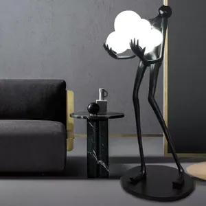 SANXIANG Simple Figure Sculpture sol décoration Art <span class=keywords><strong>Design</strong></span> danse déesse décor à la maison salon hall debout <span class=keywords><strong>lampadaire</strong></span> - Product Image 4