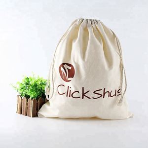 Sac à cordon en toile de coton personnalisé avec logo Byleading pour bijoux - Product Image 5