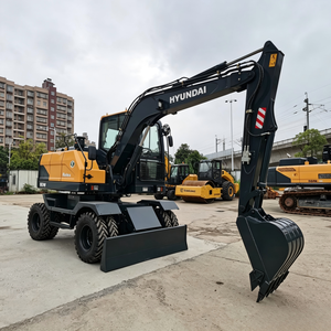 Excavatrice sur roues HW80W Stage V de 8 tonnes, engin de construction pour projets municipaux et routiers - Product Image 4