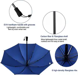 NPOTUV保護超軽量登山バックパッキング傘ハンズフリー傘登山ハイキング用