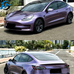 Fábrica de vinilo polimérico PET TPU al por mayor PET HD brillante Metal líquido <span class=keywords><strong>Loganberry</strong></span> Car Wrap vinilo rollo completo tamaño 1.52X1 8M/5X60FT - Product Image 6