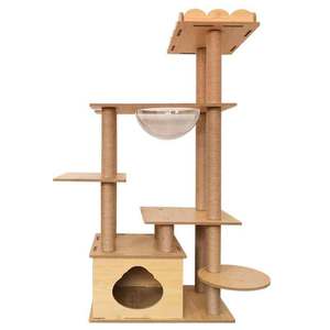 2024 Wholesale Luxury All-in-one <strong>Large</strong> <strong>Cat</strong> <strong>Climbing</strong> Frame Multi-layer Wooden <strong>Cat</strong> Nest <strong>Cat</strong> <strong>Tree</strong> - Product Image 1