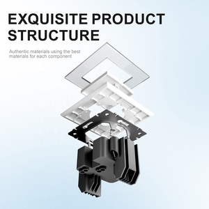 Factory Outlet standar EU gaya Modern, dengan indikator lampu Led 1 <span class=keywords><strong>Gang</strong></span> saklar - Product Image 4