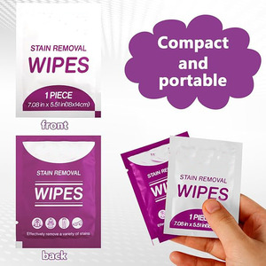 Vente en gros Lingettes humides écologiques emballées individuellement pour le nettoyage du linge Détachant pour vêtements <span class=keywords><strong>Lingette</strong></span> à crier - Product Image 5