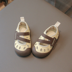 New Summer Toddler Half Sandals Closed Toe Walking Shoes Magic Tape Breathable Sports Casual Shoes For Boys Girls - Product Image 2
