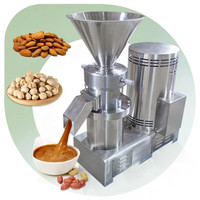 Petite machine à sauce à broyeur colloïdal en acier inoxydable, broyeur multifonctionnel pour piments, sésame, beurre de cacahuète et pâte d'os, capacité 10-35 kg