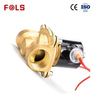 Vanne solénoïde électrique en laiton DN15 1/2'' 24V normalement fermée OEM pour l'eau et l'air