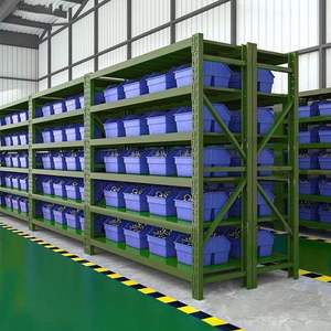 Étagères de stockage industrielles en acier YZ, de capacité moyenne, mobiles, multifonctionnelles, à plusieurs niveaux, réglables en hauteur pour entrepôt - Product Image 6