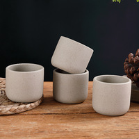 Tasse à thé de style japonais Wabi-Sabi, tasse à thé en céramique faite à la main, tasse à espresso rétro Kung Fu, tasse personnalisée avec logo, cadeau d'entreprise