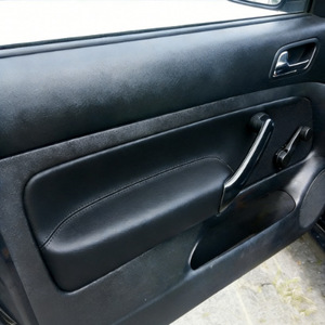 Volkswagen Golf 4 Mk4 Front Door Handle <b>Cover</b> Manual <b>Window</b> Black Leather Interior Trim 1998-2005 - Product Image 5