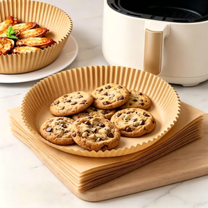 Doublures pour friteuse à air chaud Direct Source Factory - Résistantes aux hautes températures, anti-fuite, papier antiadhésif <span class=keywords><strong>de</strong></span> qualité alimentaire, Miracle <span class=keywords><strong>de</strong></span> la cuisine 7,9 pouces - Product Image 2