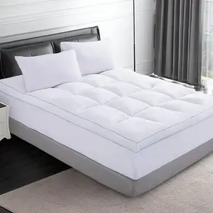 Mattres  Mattress Topper with deep pocket  Extra Thick Mattress pad Cover   Alternative Filling Customized Size .