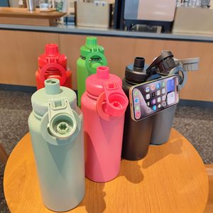 Insulated Water Bottle 1L Stainless Steel Magnetic Phone Holder Sports Outdoor Travel - Product Image 4