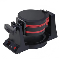 Gaufrier double face antiadhésif 190 mm à rotation automatique, avec voyant lumineux, pour la cuisine – Le plus vendu