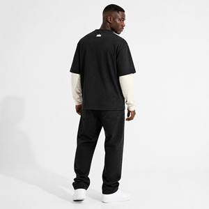 2 in 1 T Shirt High Quality 400 Gsm Cotton Oversized Streetwear DTG Vintage Double Layer Long Sleeve T-Shirt - Product Image 2