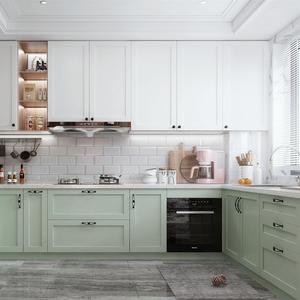 Meubles de rangement modernes personnalisés pour la maison intelligente <span class=keywords><strong>et</strong></span> la <span class=keywords><strong>cuisine</strong></span>, armoire de <span class=keywords><strong>cuisine</strong></span> en <span class=keywords><strong>bois</strong></span> massif de style Shaker - Product Image 3