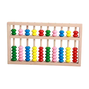 Wholesale early educational Wooden Beech Abacus customized classic kids Montessori mathematics toy education
