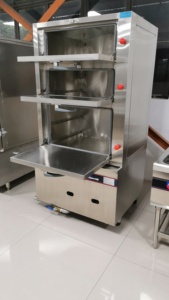 業務用餃子蒸し器スチームフードウォーマー電気電磁調理器ガス電磁シーフード蒸し器 - Product Image 3