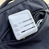 Estación de Carga Inalámbrica 3 en 1 con Carga Rápida PD de 12 W, Diseño Plegable Tipo C, Adaptador de Viaje Universal para Enchufes de EE. UU./Reino Unido/UE/Australia