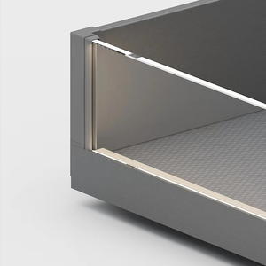 Cesta de Almacenamiento Extraíble Multifuncional de Aluminio y Vidrio, Ecológica y Resistente, con Sistema de Cierre Suave <span class=keywords><strong>para</strong></span> Gabinete - Product Image 5