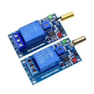 12V 5V 1 Channel Output Tilt Slant Angle Sensor Relay Module Golden SW520D ball switch tilt sensor module For