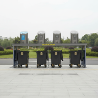 Machine de recyclage des déchets souterrains pour les rues de la ville, poubelles intelligentes, station de tri des déchets, poubelle souterraine