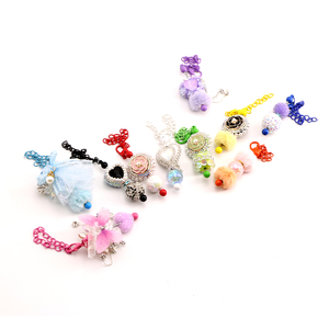 Beadable Tumbler Paille Pendentif Tasse Décor Accessoire Charmes Rustless Beadable Silicone Tumbler Bijoux Chaîne Bar pour Dame Cadeau - Product Image 4
