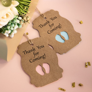<span class=keywords><strong>Etichette</strong></span> per <span class=keywords><strong>etichette</strong></span> per Baby Shower da 50 pezzi grazie per i Tag in arrivo New Born Boy Girl 1st Birthday Party Decoration <span class=keywords><strong>etichette</strong></span> per imballaggio regalo Card - Product Image 2