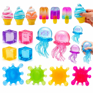Juguete Sensorial Antiestrés EPT, Cubo <span class=keywords><strong>de</strong></span> Hielo Blandito, Medusa, Oso <span class=keywords><strong>de</strong></span> Goma, Pelota <span class=keywords><strong>de</strong></span> Agua para Niños, Adultos y Bebés - Product Image 1