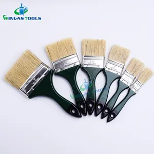 China Factory Different Size Wall Paint Brush any color Plastic Handle Black pig Hair Paint Brush