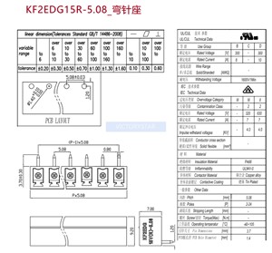 Kfedgvrkmm Spacing Plugin Terminal Block connector straight pin bent pin <strong>socket</strong> plug - Product Image 2