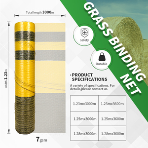 Jediro 10 GSM 1.23*3000M dệt kim <span class=keywords><strong>Bale</strong></span> bọc <span class=keywords><strong>Net</strong></span> UV ổn định Silage hay Baler lưới bọc làm bằng HDPE cho nông nghiệp - Product Image 2