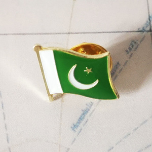 Pin Bendera Nasional Pakistan, Bros Kristal Epoksi Logam Enamel, Lencana Cat, Suvenir, Bros Kepribadian, Hadiah Kenang-kenangan - Product Image 2
