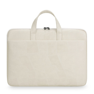 Sacoche pour ordinateur portable en polyester imperméable de couleur unie, grande capacité, légère, avec deux poignées, idéale pour le bureau et les trajets quotidiens - Product Image 1