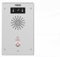 Interphone vidéo SIP Fanvil I16SV IP65 IK10 anti-vandalisme avec caméra HD, vision nocturne IR, appel d'urgence 3W AEC, anti-sabotage, 2 entrées/sorties, PoE